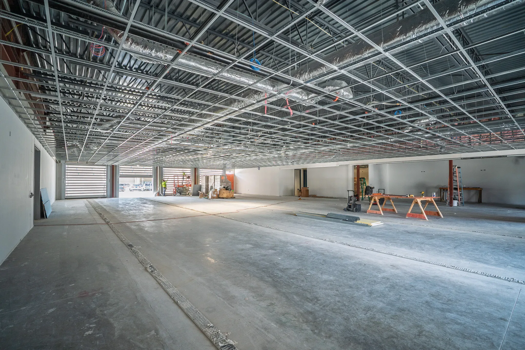 Construction at Clay Cooley Cadillac in Mesquite, Texas, built by The Charles Morgan Group